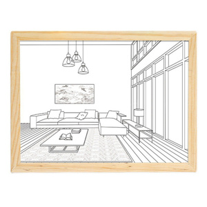 Nueva pintura ligera, decoración de sala de estar de Hotel, luz de noche de lujo, <span class=keywords><strong>pintor</strong></span> de sol, Decoración de casa, pintura ligera, arte de pared - Product Image 3