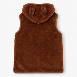 Chaleco con Capucha de Oso, Cómodo, Informal y Divertido, Ligero, Unisex, de Felpa Coral, para Uso Diario, Venta Caliente, OEM ODM - Product Image 3