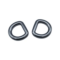 Anneau en D classique de luxe personnalisé pour sacs à main, 16 mm, en alliage de zinc couleur canon de fusil, écologique, fournisseur OEM