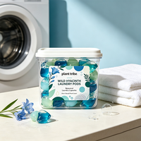 Lessives en capsules hydrosolubles Bluebell, parfum floral élégant, élimination des taches tenaces, parfum longue durée, perles de lessive
