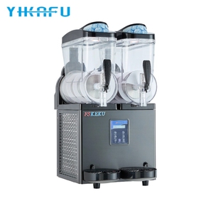 Double baril Twin Tank 15L <span class=keywords><strong>en</strong></span> acier inoxydable écologique automatique Commercial Slush Daiquiri Frozen Beverage Wine Machine pour - Product Image 1