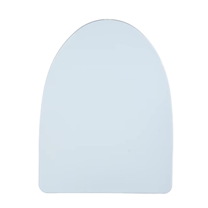 Asiento de inodoro redondo moderno de color blanco con tecnología de cierre lento y silencioso y bisagras de liberación rápida para una fácil limpieza del baño - Product Image 1