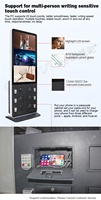 Kiosco Interactivo con Pantalla Táctil Android 4G de 49/55 Pulgadas para Interiores, Estación de Carga para Celulares con Casillero con Código PIN