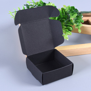 Tùy chỉnh tự làm thủ công màu nâu đen thủ công gấp hộp giấy xà phòng vuông với cửa sổ PVC rõ ràng - Product Image 5