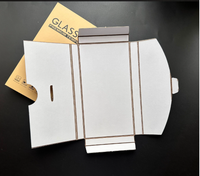 Boîte d'emballage de protection d'écran en papier kraft au détail en verre trempé pour téléphone portable