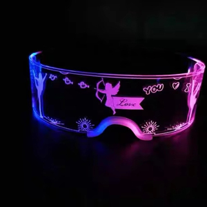 Gafas Luminosas LED de PVC Suave y Duradero con Pilas para <span class=keywords><strong>Halloween</strong></span>, Año Nuevo y Navidad, Precio de Fábrica, Gran Venta - Product Image 2