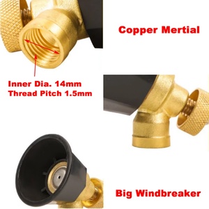 Boquilla pulverizadora de agua con rociador ajustable de 360 grados, boquilla atomizadora de latón, cabezales de boquilla para riego. - Product Image 4