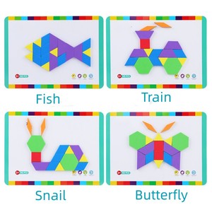 Adesivi Magnetici a Forma di Puzzle in Carta Artistica Ecologica e Cartone Personalizzati per Giocattoli Educativi Prescolari - Product Image 3