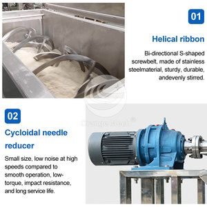 ORME Mélangeur divers petits lots de grains de café en vrac ruban 2 arbres 200l 500l mélangeur horizontal <span class=keywords><strong>pour</strong></span> aliments - Product Image 3
