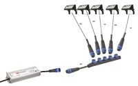 Connecteur étanche lumière paysage extérieur 3 broches pré-moulé mâle femelle circulaire en plastique 300V 8A connecteur Led IP68