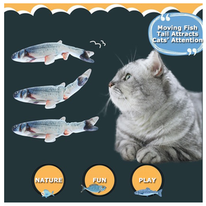 ZMaker-Pez oscilante interactivo, juguete para gatitos, Gato móvil eléctrico, pez Kicker - Product Image 3