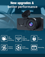 Caméra de tableau de bord HD 1080P WiFi pour voiture, enregistreur avant et arrière, surveillance de stationnement 24h/24, vision nocturne, DVR automobile