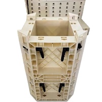 Coffrage composite plastique pour poteaux carrés de fondation, construction Fujian, béton coulé sur place 100x40, haute résistance Jinghuijiadong
