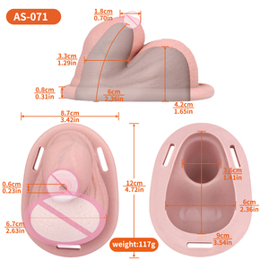 ANOSX Strapon Hollow Flaccid <strong>Penis</strong> with Scrotum Male Chastity Device Harness Dick Attachment <strong>Penis</strong> Packer Chastity Pants - Product Image 2