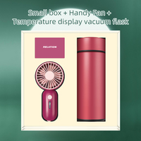 Ensemble Cadeau d'Été pour Entreprises : Mini Ventilateur Publicitaire, Manchon Rafraîchissant et Boîte de Rangement pour Câbles