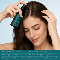 Semprotan Rambut Prebiotik Kecambah Kacang Fermentasi Beras Label Pribadi untuk Rambut Tipis, Lemah, dan Rapuh