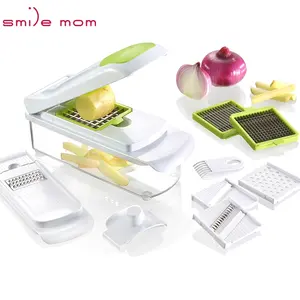 Affettatrice mandolino multifunzionale 6 in 1 affettatrice per verdure Multi cucina Julienne-grattugia per carote a mano-verdura manuale