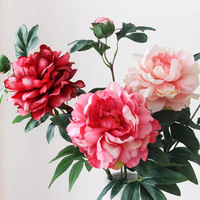 Großhandel europäische Art Pfingstrose künstliche Blume für zu Hause Wohnzimmer Dekoration Blumen