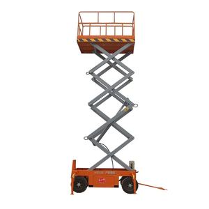 4 मीटर 500 किलोग्राम हाइड्रोलिक इलेक्ट्रिक ट्रेल्ड मैनुअल पुश मोबाइल कैंची लिफ्ट आदमी हवाई कार्य मंच बिक्री के लिए लिफ्ट - Product Image 4
