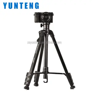 YUNTENG VCT-6680 152cm حامل ثلاثي الألومنيوم كاميرا الصور والفيديو مع 1/4 البراغي العالمية للتخييم في الهواء الطلق المشي لمسافات طويلة الصيد