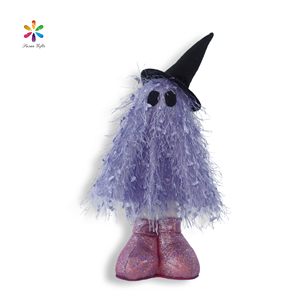 Muñeco de Peluche Fantasma de Pie de Color Morado, Naranja y Rosa para Halloween de ER Factory - Product Image 3