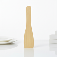 Mini spatule en bois de bambou pour dortoirs étudiants, écologique, durable, sans danger pour les aliments, petit ustensile de cuisine en bois