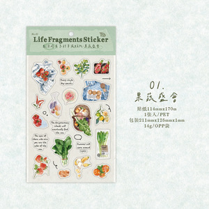 1 foglio per confezione, serie Snippets of Life, adesivi botanici di ispirazione vintage per bullet journal. - Product Image 6