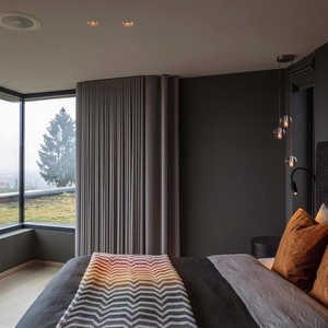 Tùy Chỉnh Chất Lượng Cao Ripple Gấp Loại Blackout Khách Sạn Màn Pinch Xếp Li Lửa Bằng Chứng Rèm Cho Phòng Khách - Product Image 4