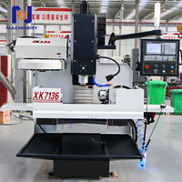 Centre d'usinage vertical CNC semi-protégé XK7136 de Chine pour métaux