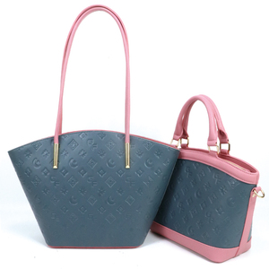 Bolso de Mano de Cuero PU con Patrón Repujado para Mujer, Bolso Tote de Gran Capacidad para Compras Diarias - Product Image 3