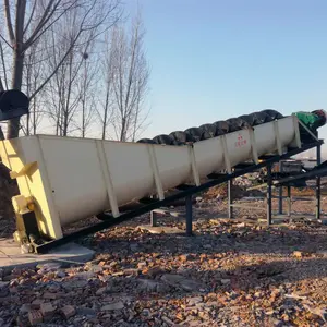 Completo di sabbia di fiume di lavaggio pianta a vite a spirale macchina di lavaggio di sabbia di mare per la vendita