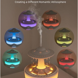 Humidificador Eléctrico de 350 ml con Diseño de Nube de Lluvia, Envío Rápido, Difusor de Agua con Forma de OVNI, Control Remoto, Plástico, para Uso Doméstico - Product Image 6