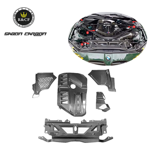 Droge carbon fiber motorruimte kit afdekking trim batterij afdekking kit voor BMW G80 M3 G82 G83 M4 S58 - Product Image 1