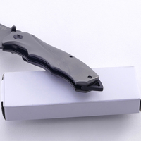 Couteau pliant d'extérieur en acier inoxydable 440 avec revêtement en titane