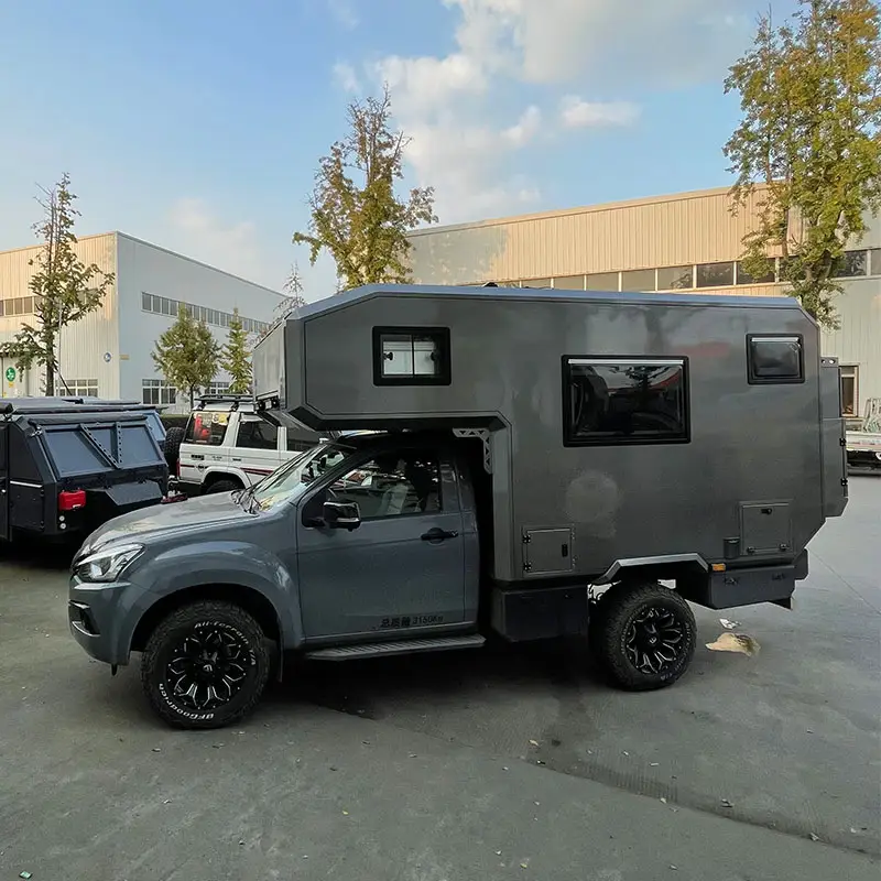 Sjstar série légère en aluminium gris argenté 4x4 tout-terrain Rv remorque Camping-car Camping-car toboggan dans caravanes Camping-car à vendre