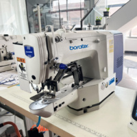 Máquina de Coser Industrial de Alta Velocidad B-1907A con Accionamiento Directo y Puntada Automática para Fabricación de Gorras y Sombreros