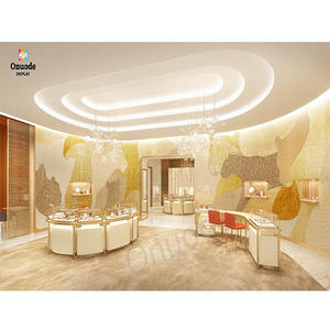 Jewelry Store <b>Display</b> Furniture with Showcases, <b>Wall</b> <b>Cabinets</b> and Counters for Retail Interior Design and Luxury Shop Projects - Product Image 1
