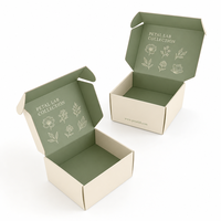 Boîtes d'expédition en carton recyclable personnalisées, luxe or, pour l'emballage de vêtements, faciles à assembler, boîtes postales en papier pour vêtements