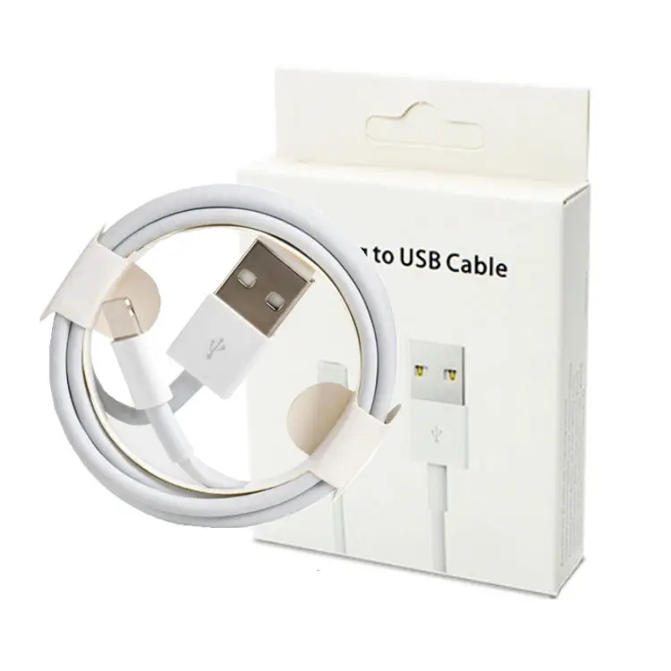 Рекламный подарок, зарядное устройство USB для мобильного телефона, зарядный кабель для iphone с бумажной коробкой