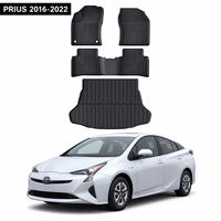 Tapis de sol de voiture sur mesure pour Toyota Prius 2016-2022 5 places LHD, tapis de sol 3D moulés imperméables, faciles à nettoyer, vente en gros