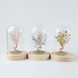 Natuurlijke Edelsteen Kristal Lucky Fortune Geld Boom Wensen Leven Boom Ornament Voor Huisdecoratie