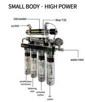 Purificateur d'eau en acier inoxydable à 5/6/7 étages avec lampe UV, prix fabricant de haute qualité