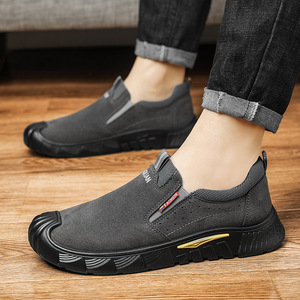Chaussures basses décontractées pour hommes, dotées d'une semelle en caoutchouc, offrant une fonction antidérapante, idéales pour les environnements de travail. - Product Image 5