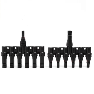 Connecteur solaire photovoltaïque IP67 homologué, raccord en T 4 vers 1 mâle et femelle, 100% <span class=keywords><strong>PP0</strong></span>, pour système de kits solaires DIY parallèles MC2.5 4 MC6 - Product Image 4