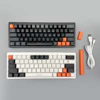 YH8705 Teclado portátil para juegos retroiluminado RGB Tamaño pequeño 60% Tipo C con cable/2,4 Ghz USB inalámbrico para jugadores Nuevo producto