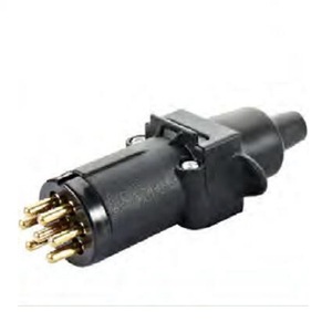 Australian 7 Pin Small Round Female Trailer <b>Plug</b> <b>Adapter</b> For Caravan Taillight Signal Connector Converter ABS Material - Product Image 1