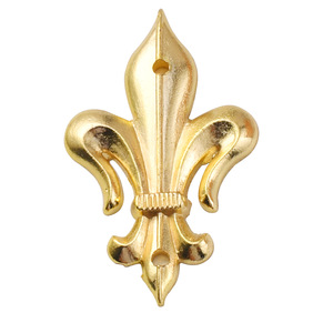 Adorno Decorativo Dorado Fleur De Lis de 53x33mm para Cajas de Madera y Metal - Product Image 5