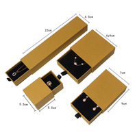 Boîte à bijoux personnalisée avec logo, plusieurs tailles et couleurs, pour collier, bague, boucles d'oreilles, boîte à tiroir coulissant en papier pour cadeau