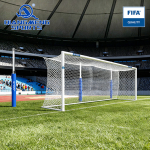 Poteau de support de <span class=keywords><strong>but</strong></span> de football en aluminium avec filet arrière Buts de football - Product Image 1