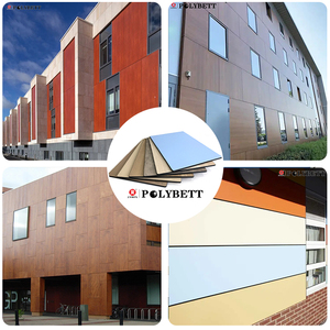 Revêtement mural extérieur en HPL à grain de <span class=keywords><strong>bois</strong></span>, design moderne, 12 mm, résistant aux UV et au <span class=keywords><strong>feu</strong></span>, garantie 5 ans pour les bâtiments - Product Image 5